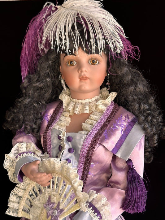 Huge Mary Benner 36" Porcelain Repro of French Bru Jne Michiko Doll LE 750