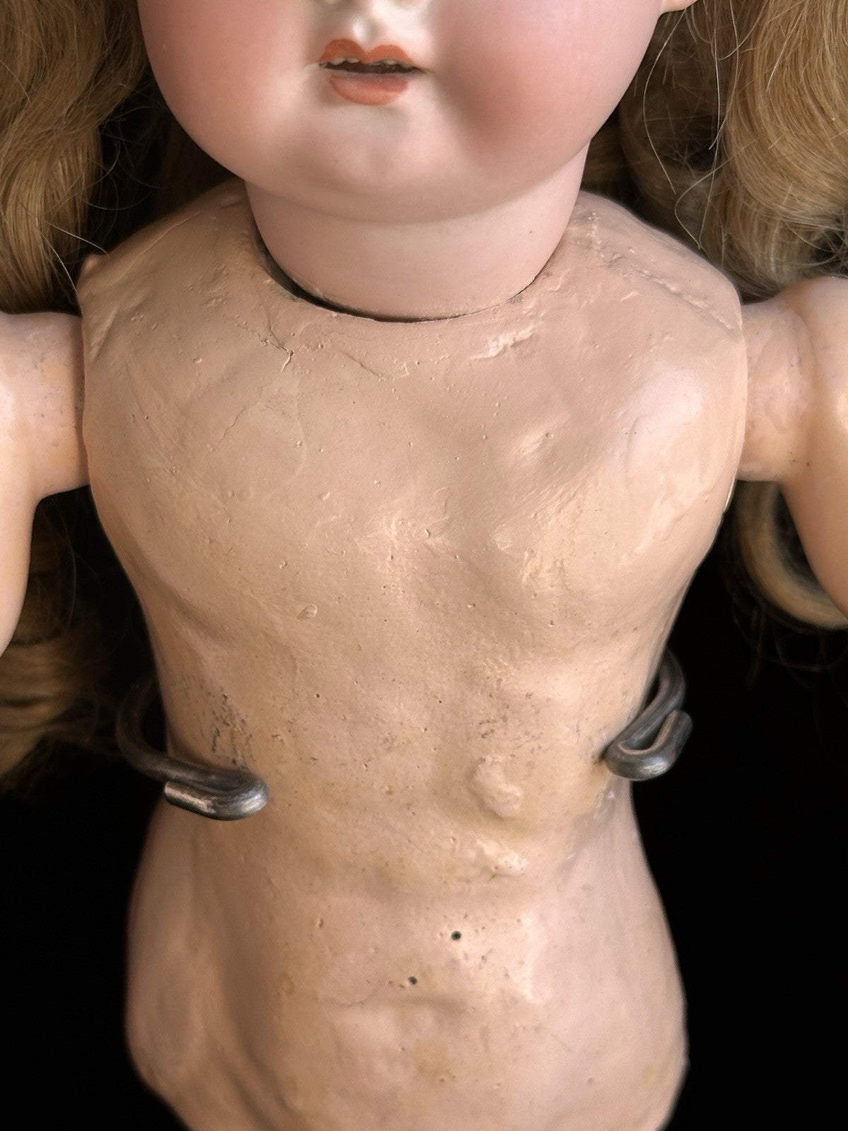 Antique German 14” Armand Marseille 1894 Dep Bisque Head Doll