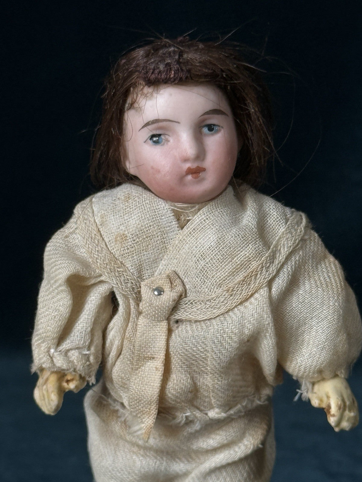 Antique German Kestner (?) 5” Bisque Head Mignonette Dollhouse Doll Mold 3913
