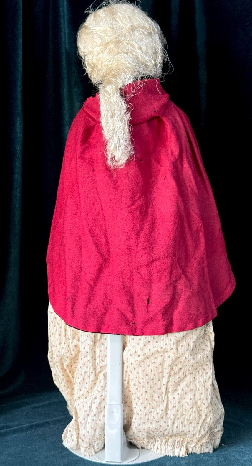 Unidentified Antique (?) Old Lady 26” Cloth/Leather Doll