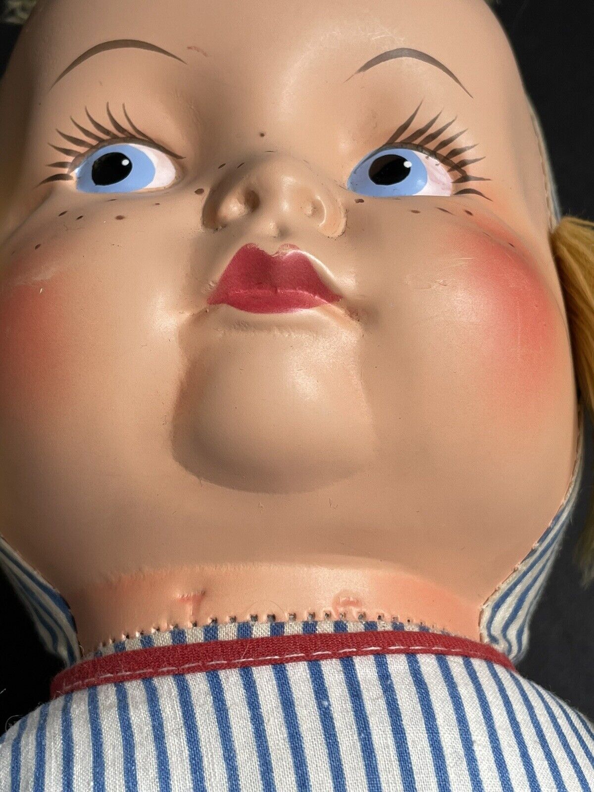 2 GUND MFG. Toy Plush Cloth Dolls Fannie Freckles and Nancy Lou (?)