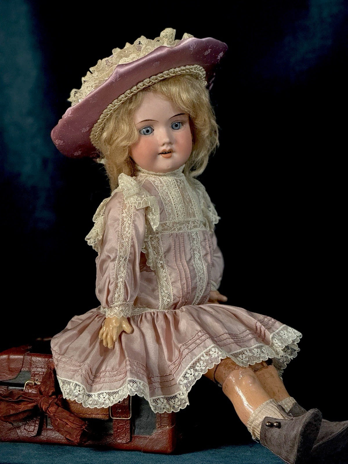 Antique German Armand Marseille DRGM 13.5” Doll Bisque Head Composition Body