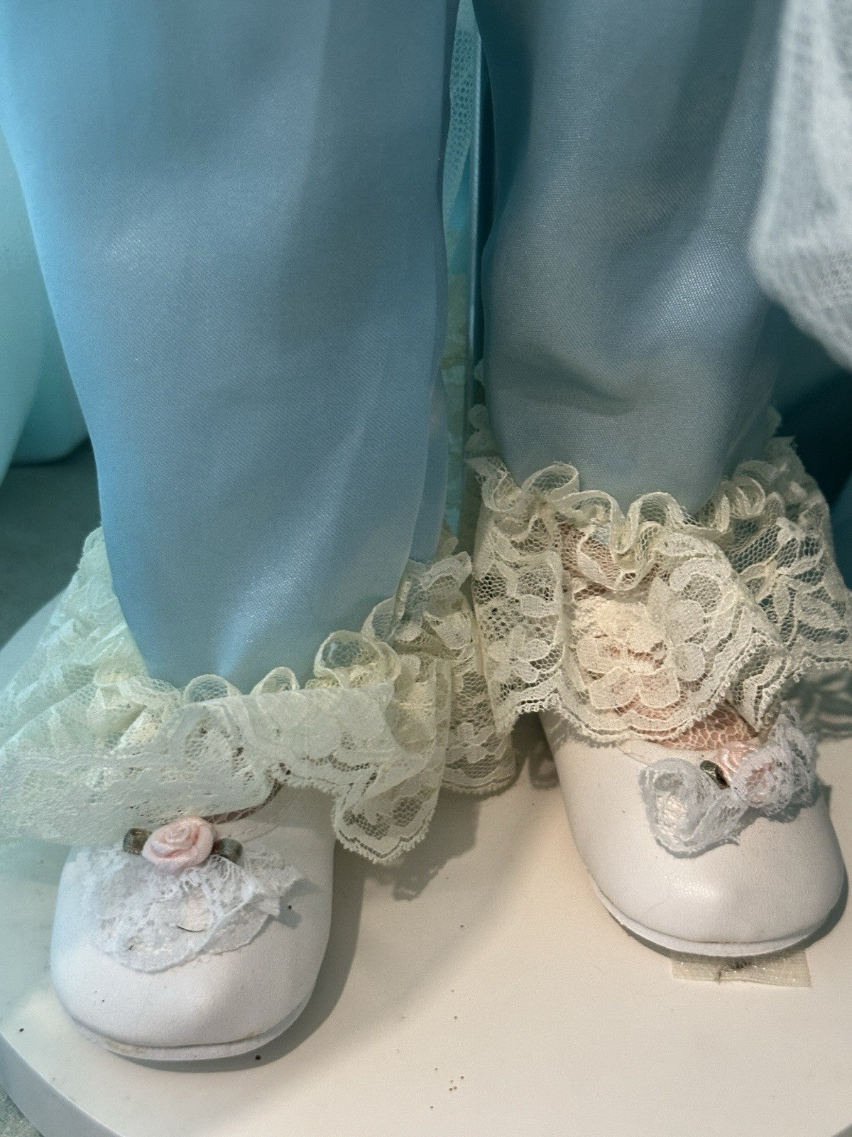 Collectible 36” Porcelain Doll “Tranquility” by Rustie LE 300 Tag/ COA/Stand