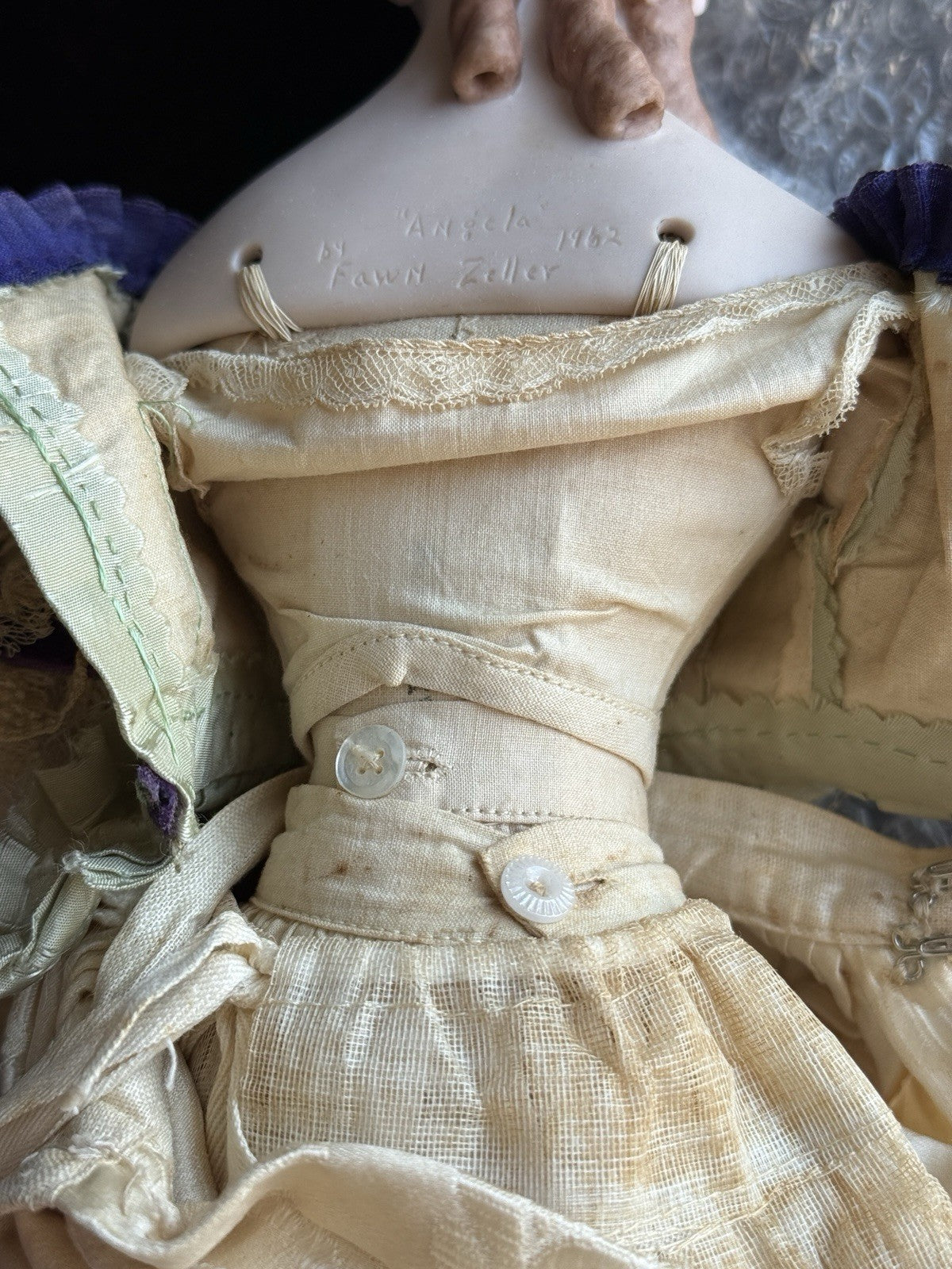 Vintage 1962 Porcelain 17.5” NIADA  Artist Fawn Zeller “Angela” Doll