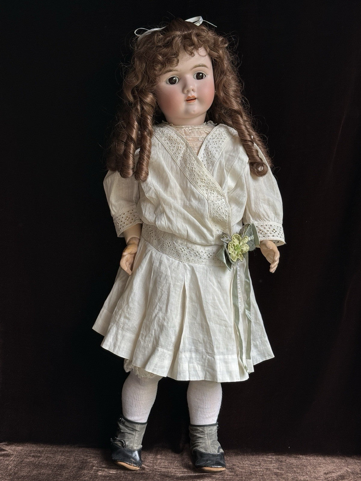Antique German 30” Heinrich Handwerck 109 Dep Bisque Head Doll