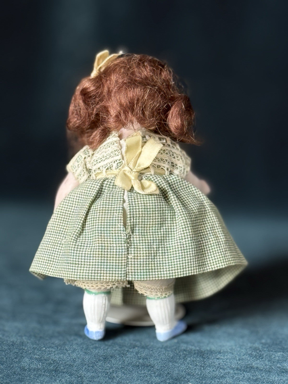 Unidentified Antique German 5” All Bisque Mignonette Dollhouse Doll Mold 5001