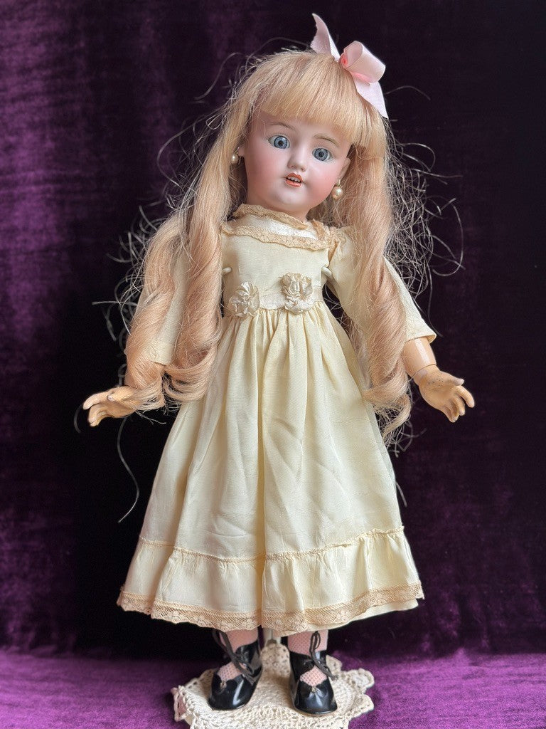 Antique German 20” Simon Halbig 1248 SANTA Doll Bisque Head French Body w/Crier