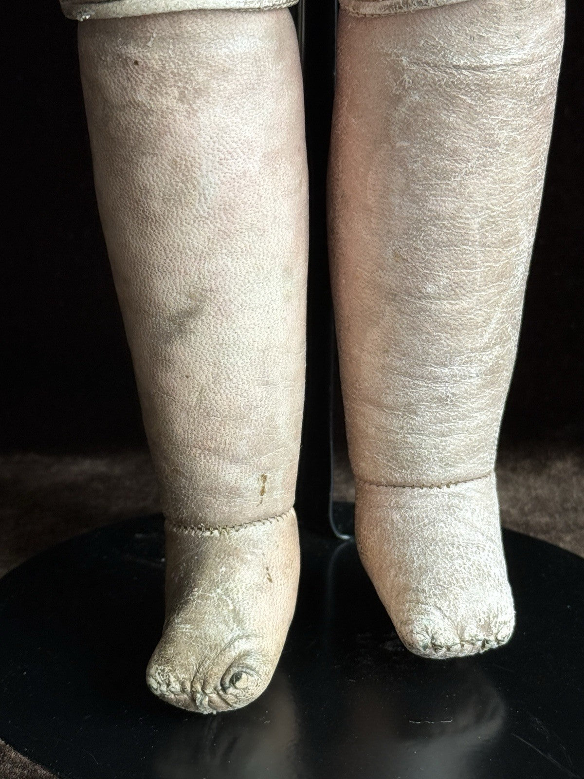 Antique German 20.5” Kling Solid Dome Bisque Shoulder Head Doll