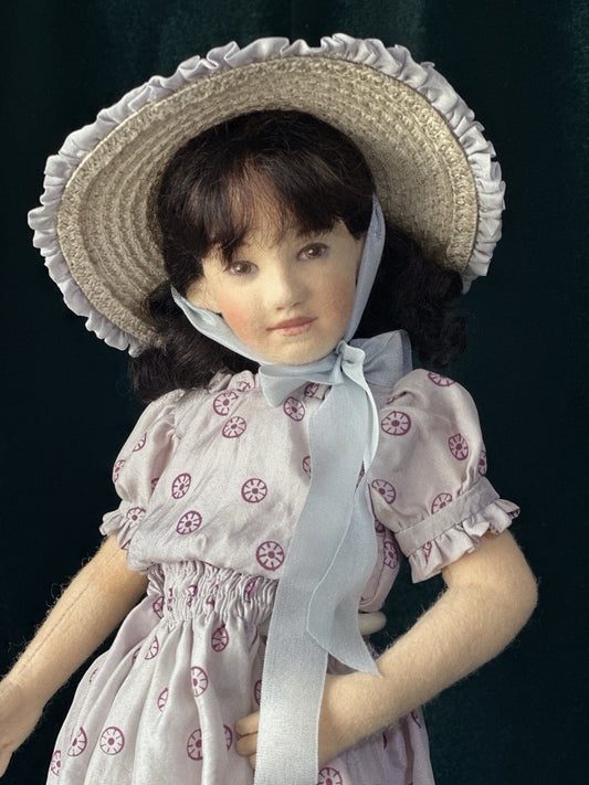 Collectible 11 1/2” John Wright  Genevieve Felt Doll LE 150 Box/Tag
