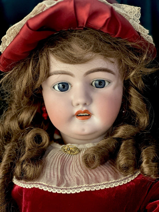 Large Antique German 32" Simon Halbig 1079 Dep Bisque Head Doll