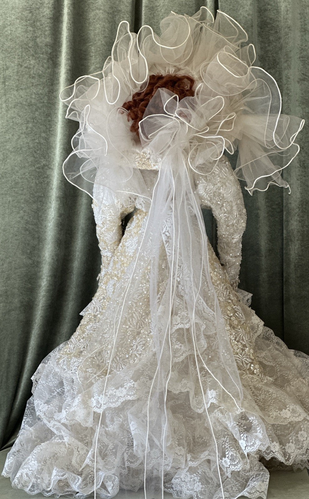 Collectible Large 42” Porcelain Doll “Victoria ” by Rustie LE 1500 COA/Stand