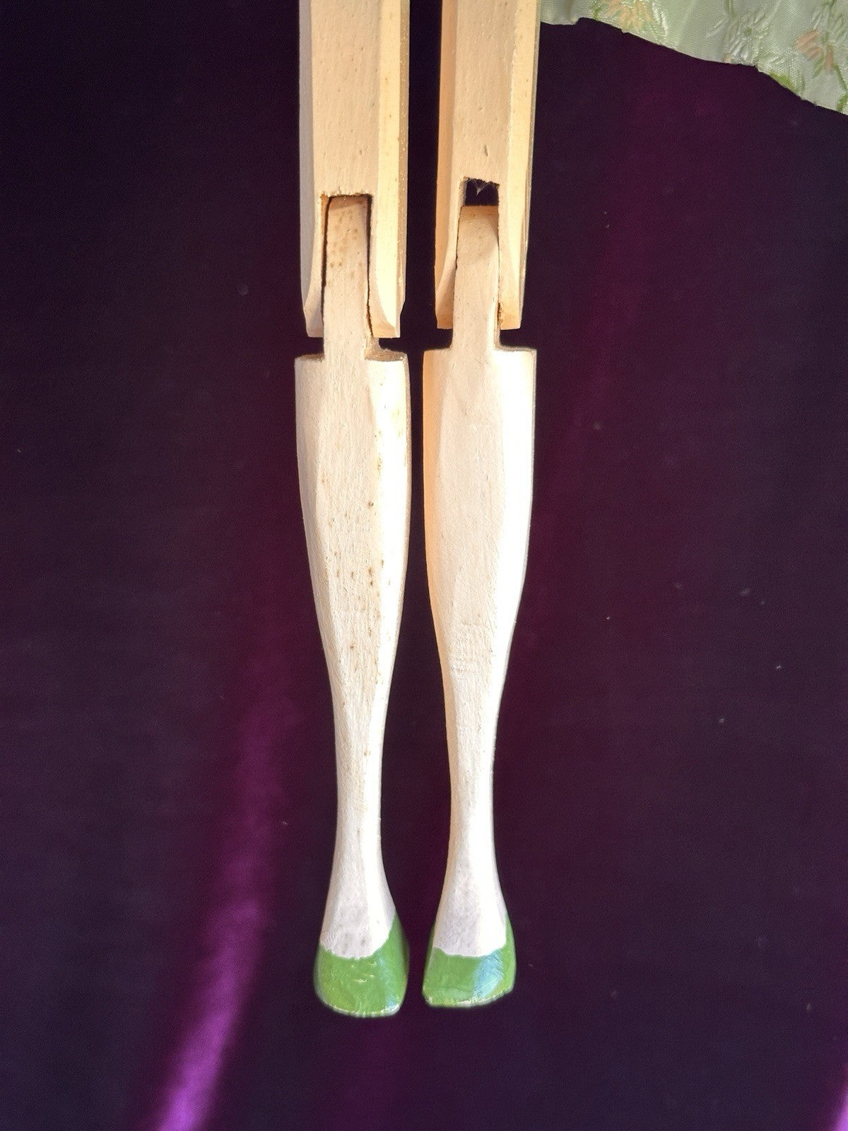 Hand-Carved 16.5” Peg-Jointed Grodnertal Style Wooden Reproduction Doll