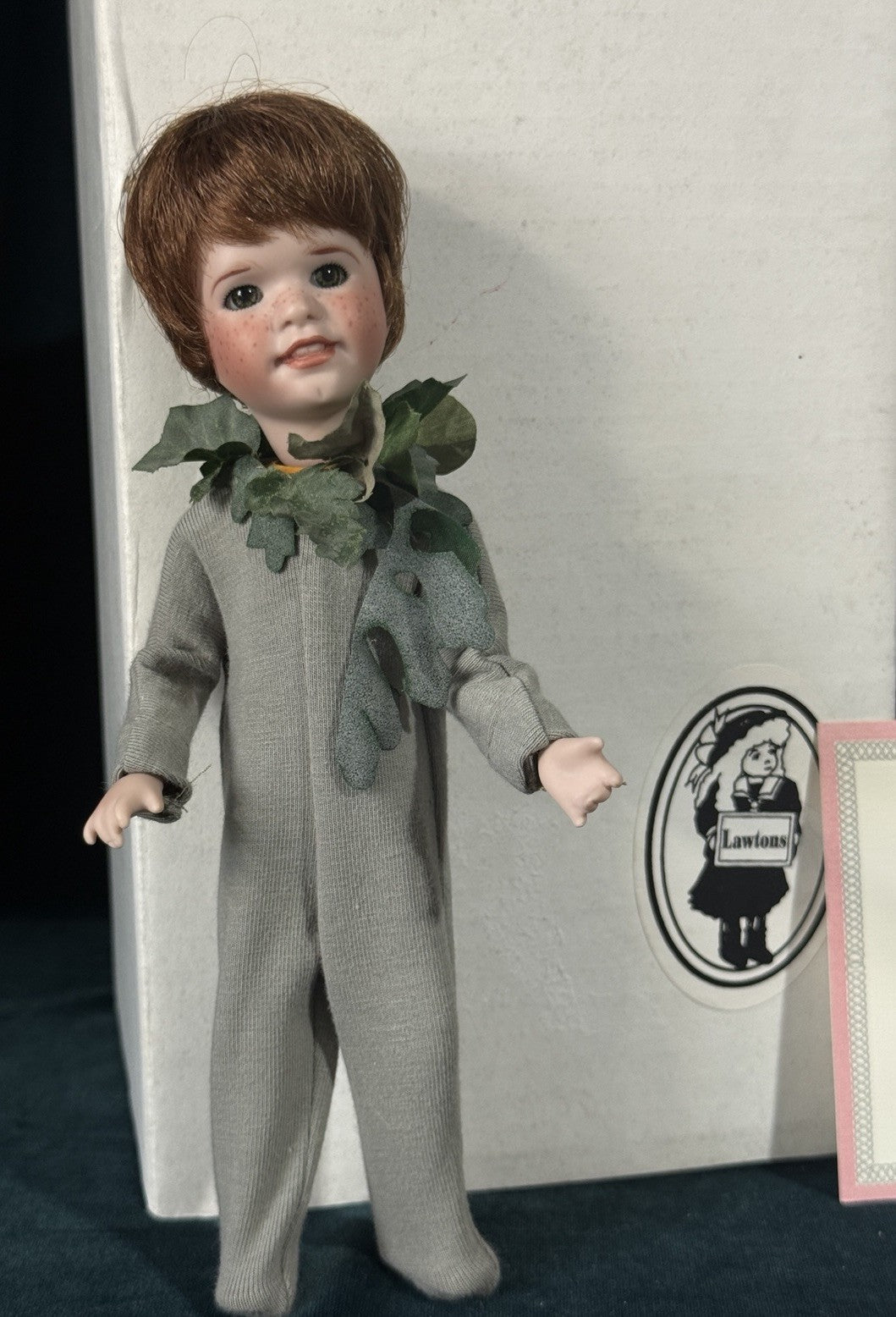 MIB Wendy Lawton “Peter Pan In Kensington Garden” Wood 9” Doll LE 75 Box/COA/Tag