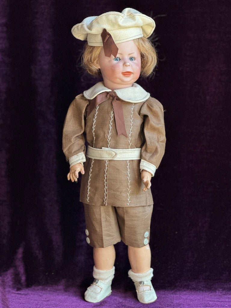 Antique German 15.5” Simon Halbig 1428 Bisque Head Toddler Character Doll