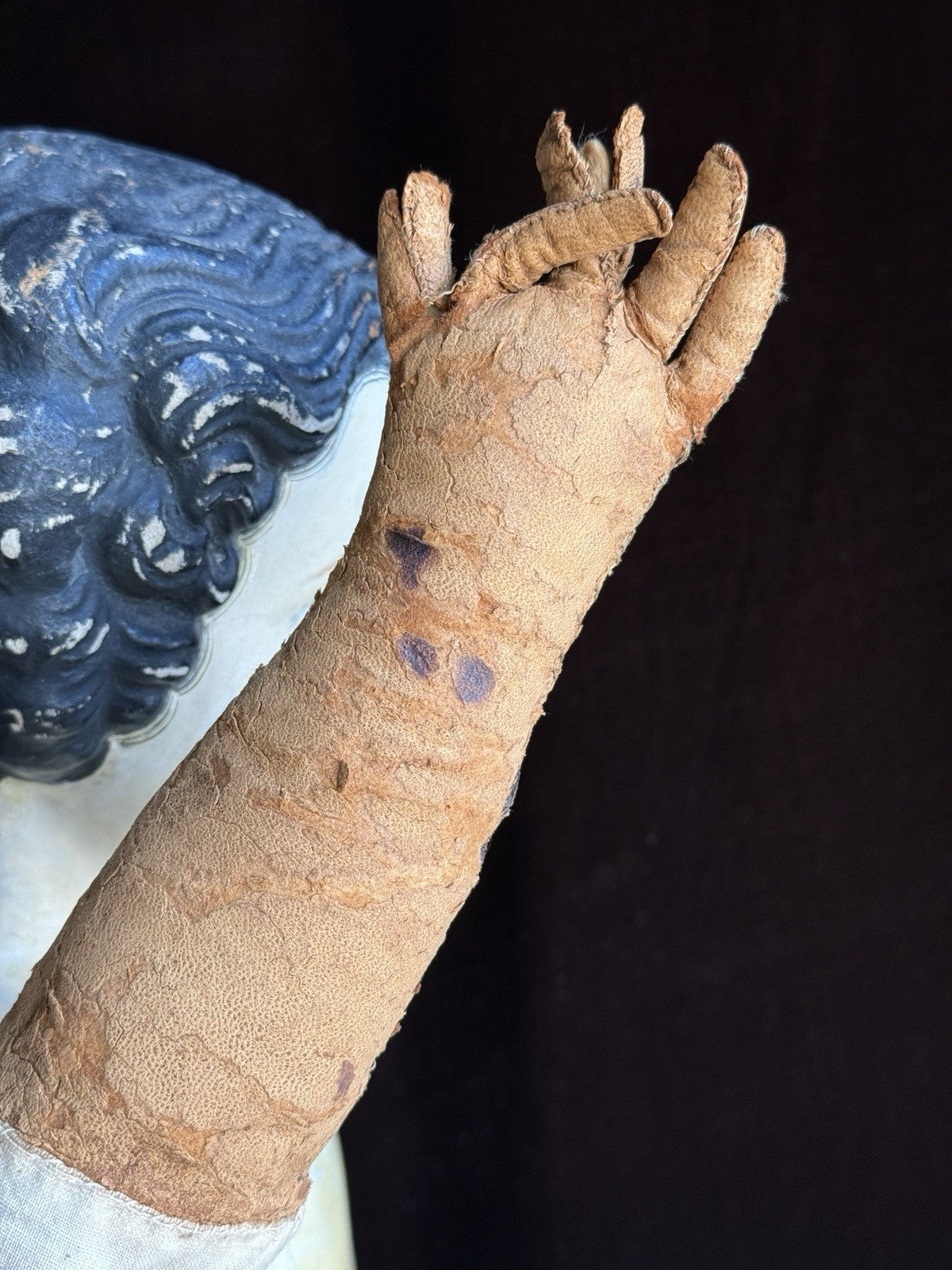 Huge 39” Antique American Greiner Papier Mache Doll
