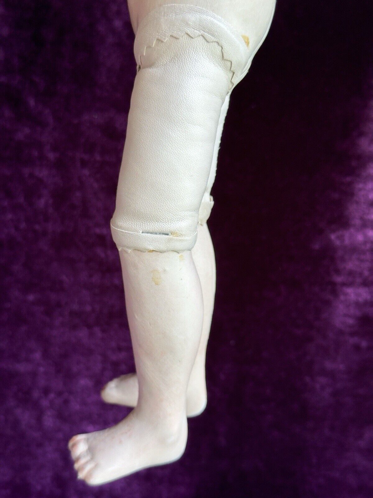 Very Rare OOAK 15.5” French Artist Malou Ancelin Leather Handmade Signed Doll