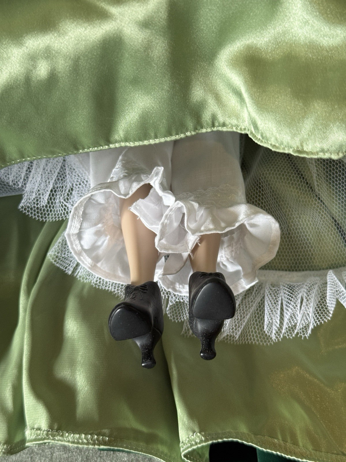Franklin Mint Gone with the Wind Scarlett O'Hara Green Drape Dress 16" Doll