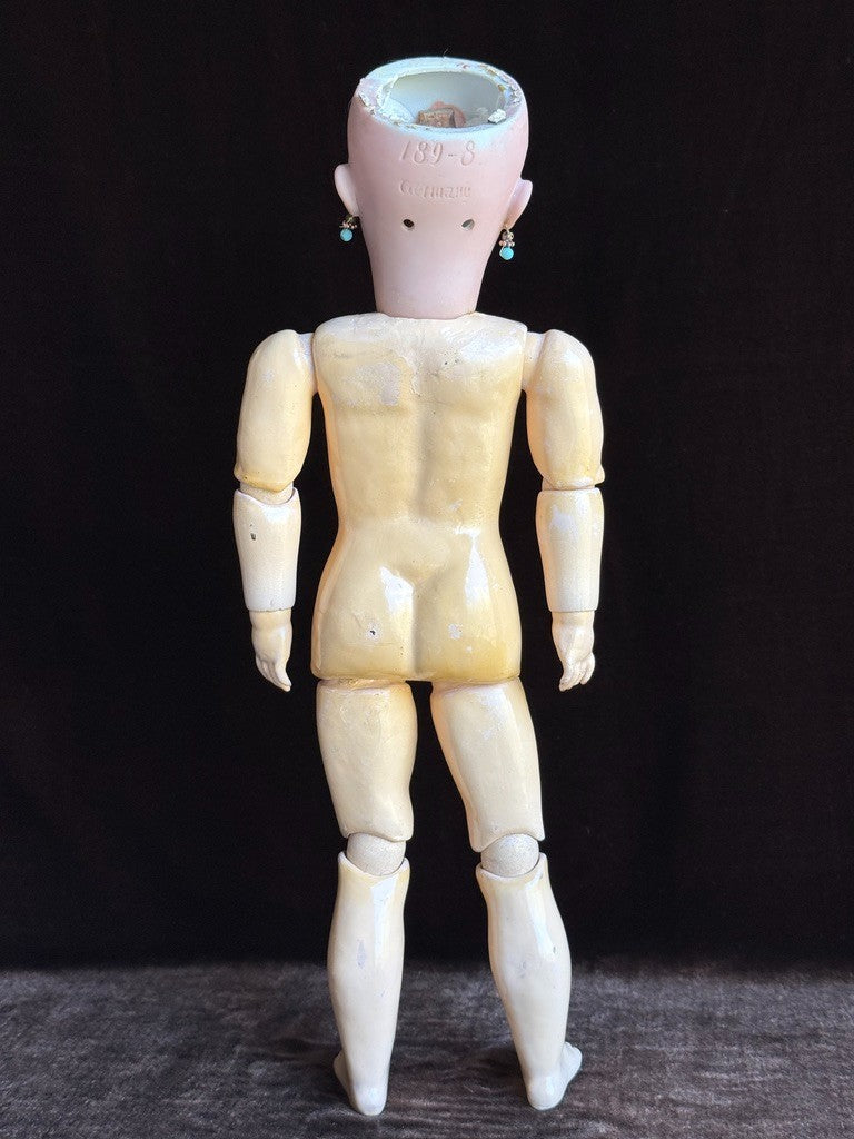 Rare Antique German 16” Heinrich Handwerck 189 Bisque Head Doll