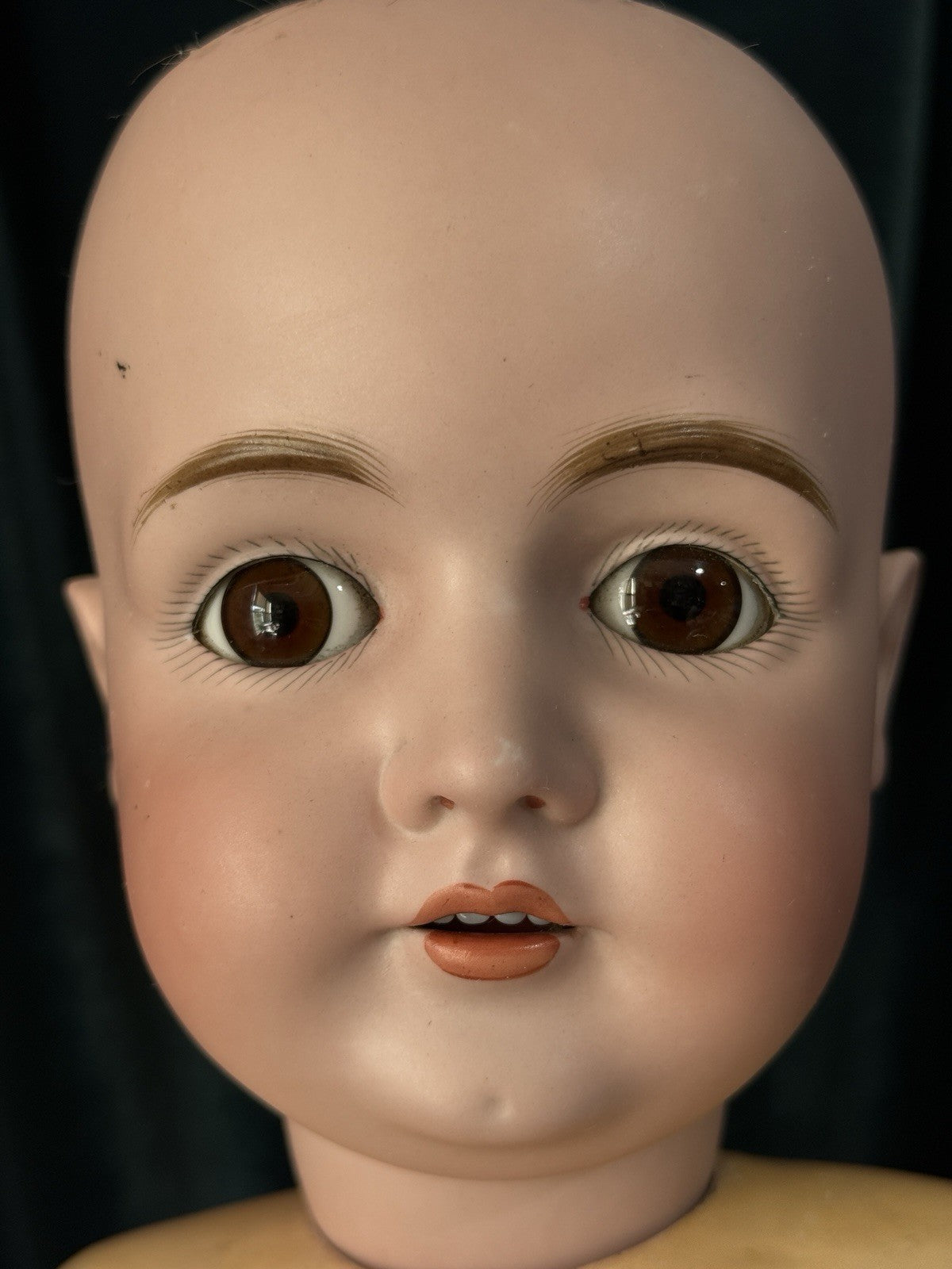 Large Antique German Kestner 164 Bisque Head Composition Body 28” Doll