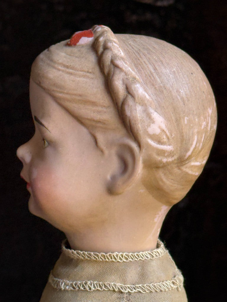 Rare Antique German 12.75” Wagner & Zetzsche Inge Composition Art Character Doll