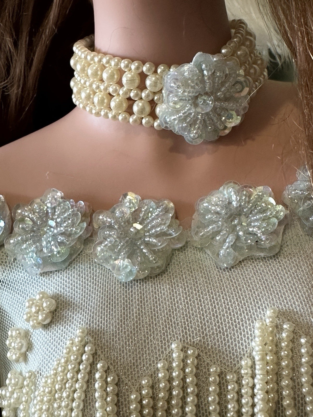 Collectible 36” Porcelain Doll “Tranquility” by Rustie LE 300 Tag/ COA/Stand