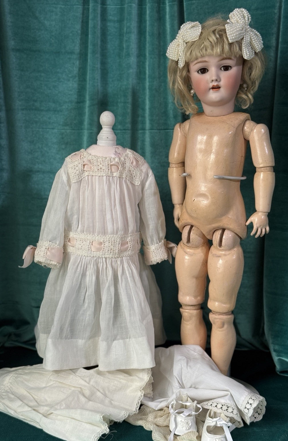 Antique German Simon Halbig  Handwerck Mold 69 12x Bisque Head 24” Doll