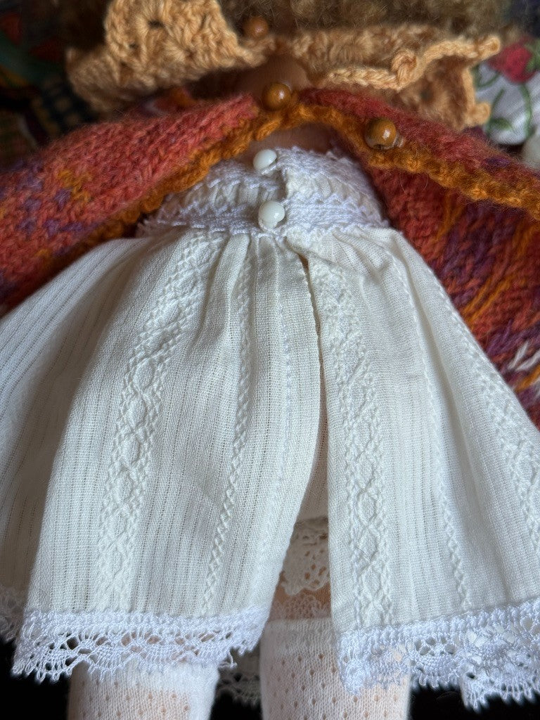 OOAK 12” Waldorf Style Cloth Doll Estee by Russian Artist Zhanna Sinichkina