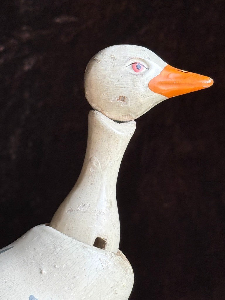 Rare Antique American 6” Schoenhut Circus Goose Wooden Jointed Doll