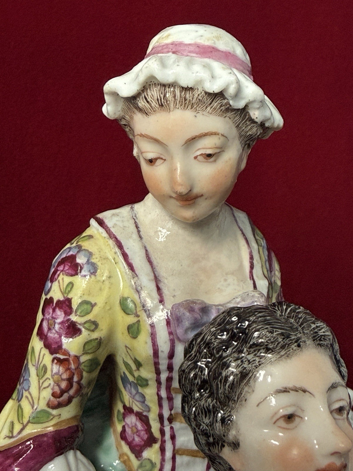 Rare Antique Porcelain Large Figural Group Figurine By Edmé Samson France 1910’s