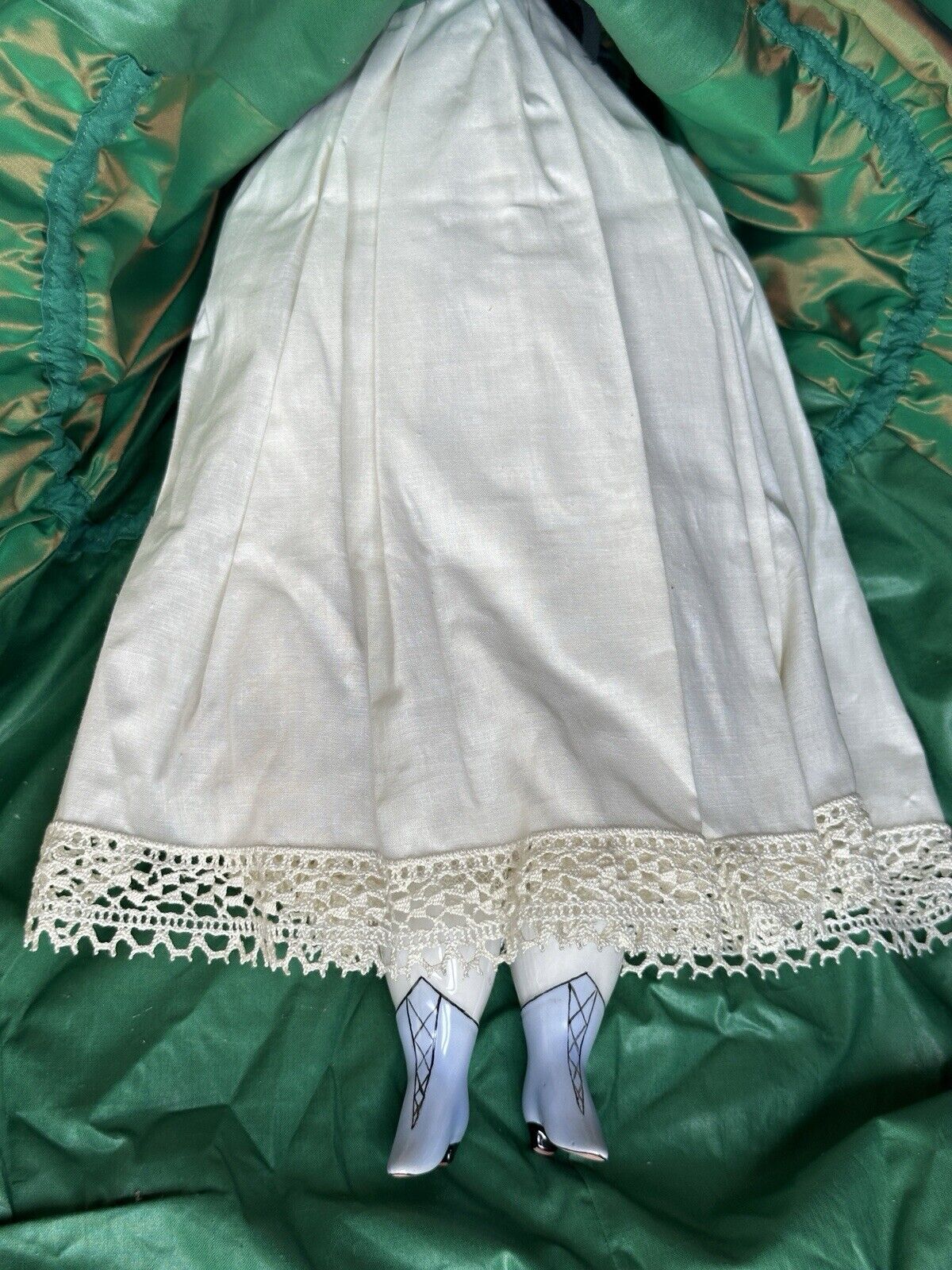 Antique German 23” Alt Beck Gottschalk (?) China Shoulder Head Victorian Doll