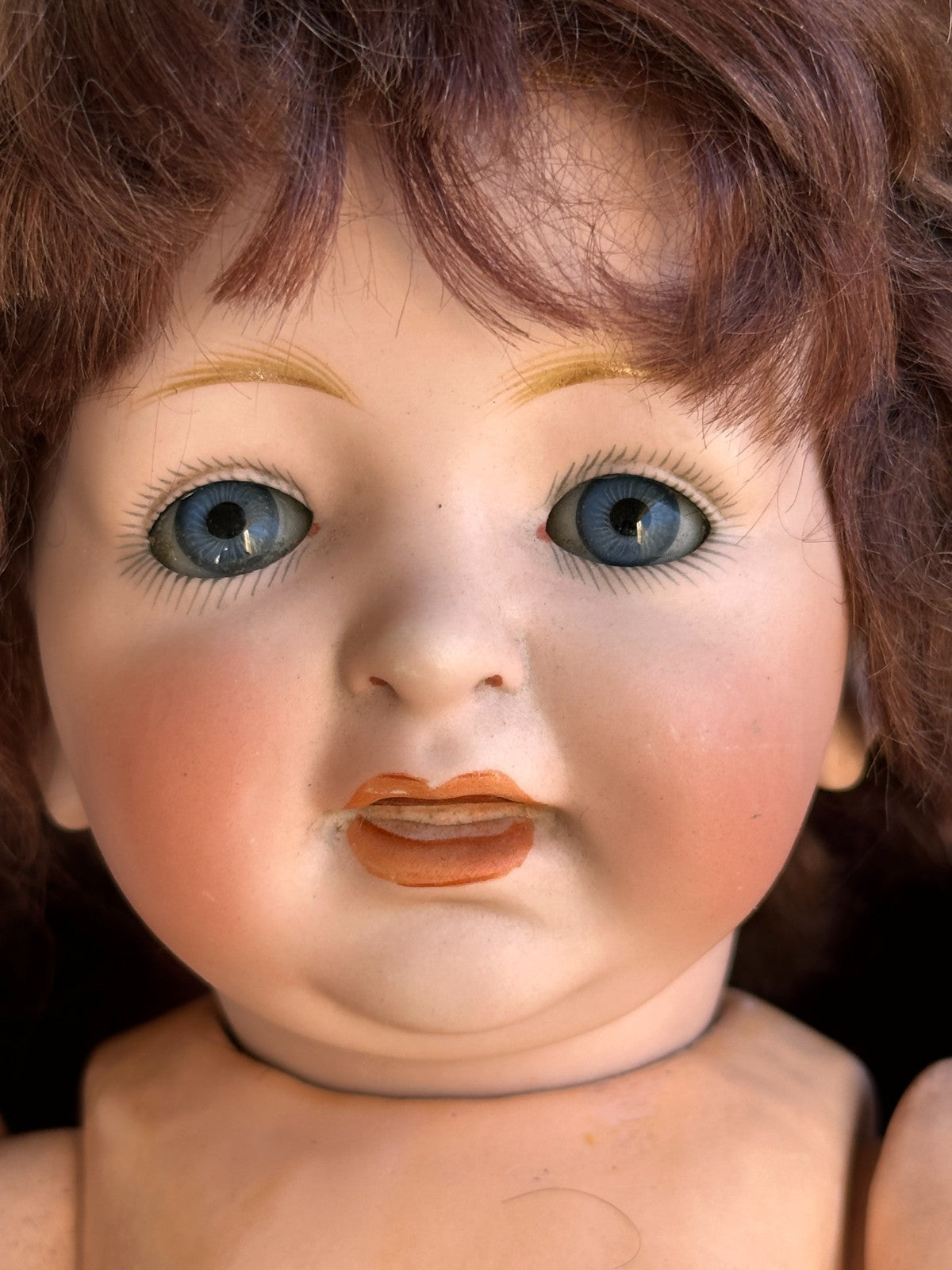 Antique German 14.5” JDK Kestner 211 Bisque Head Doll Toddler Composition Body