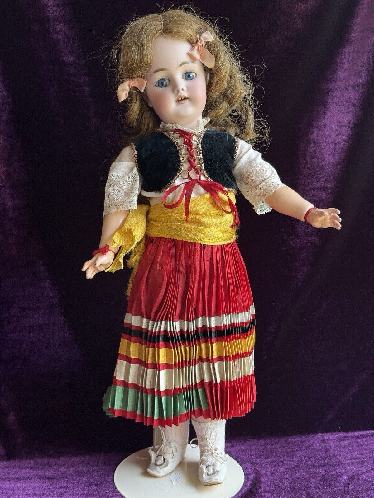 Antique German 20” Kestner 168 Bisque Head Gipsy Doll