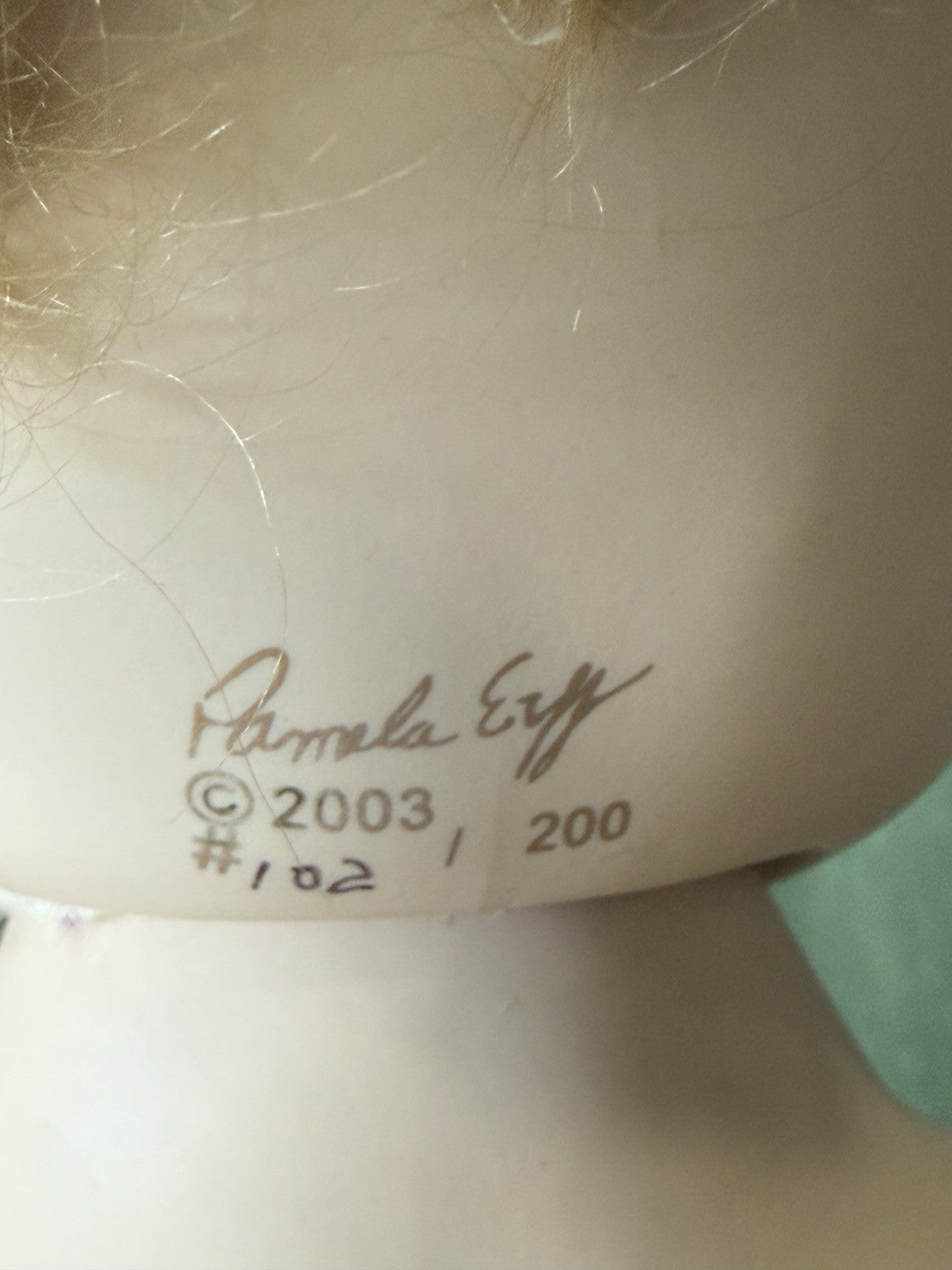 Porcelain 31” Doll “Christlyn” by Pamela Erff LE 200 Tag For Masterpiece Gallery