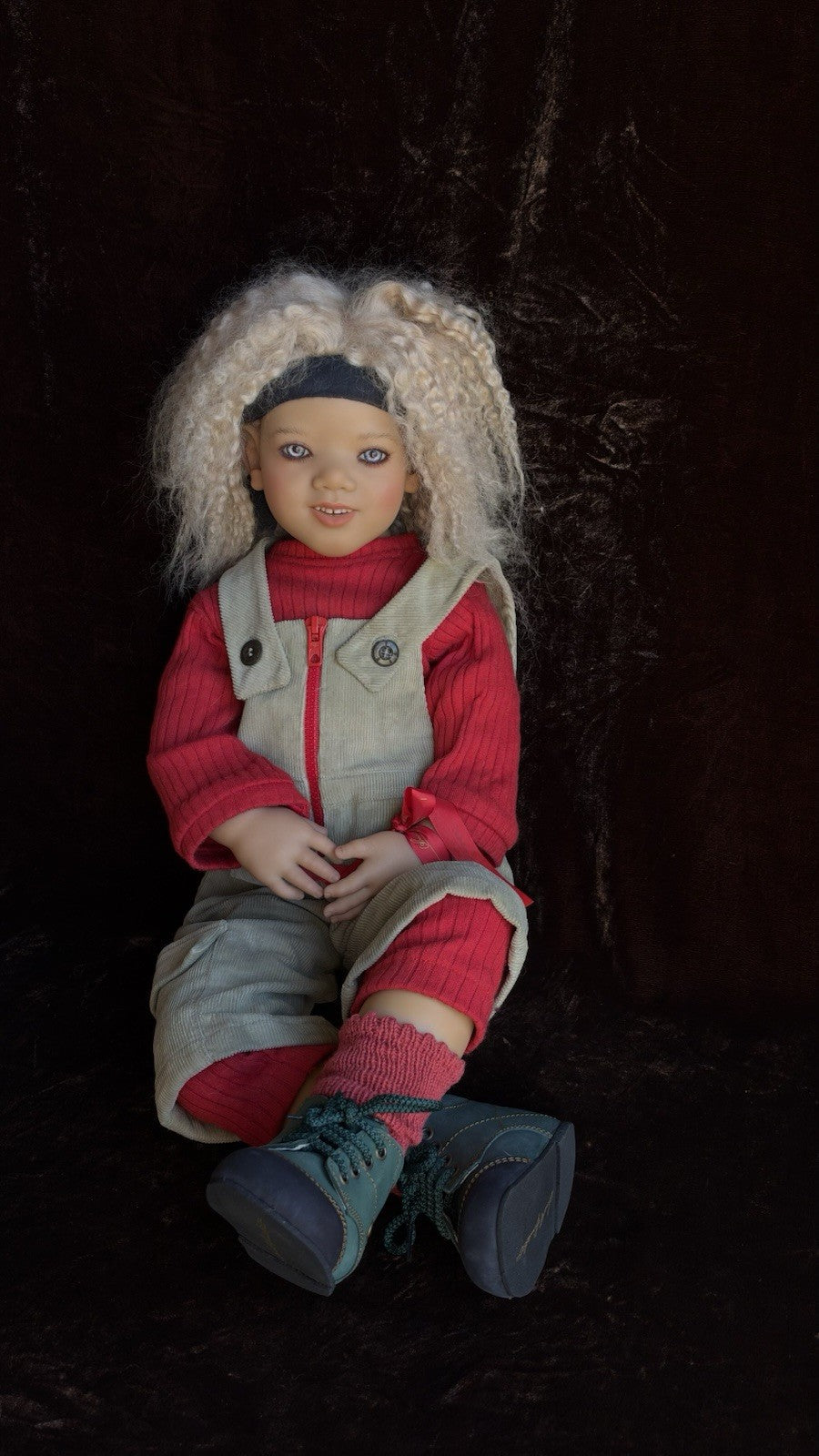 Collectible Annette Himstedt 28” Vinyl Doll Georgi lI New in Box