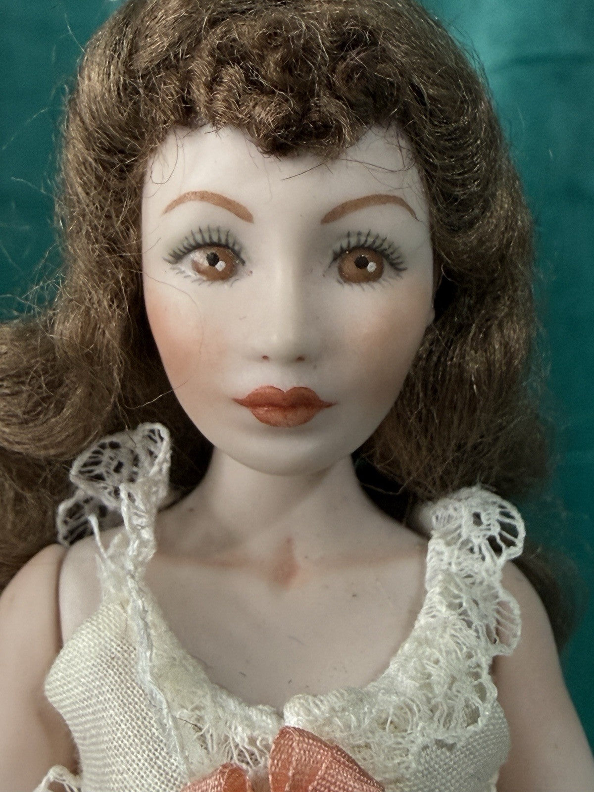 Artist Collectable Porcelain Jointed 7” Doll “Rose” LE 40 by Sonja Bryer