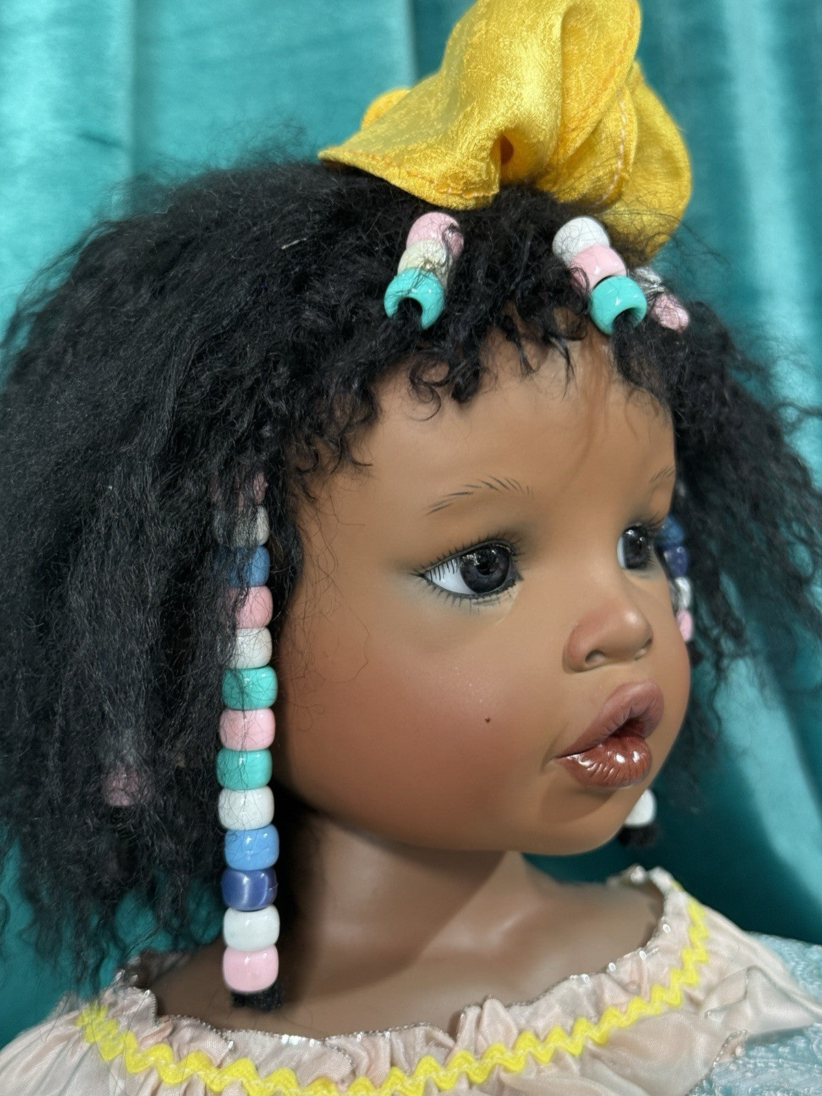 Collectible Porcelain Artist Dark Complexion Doll “Jolie” Yolanda Bello (Bust)