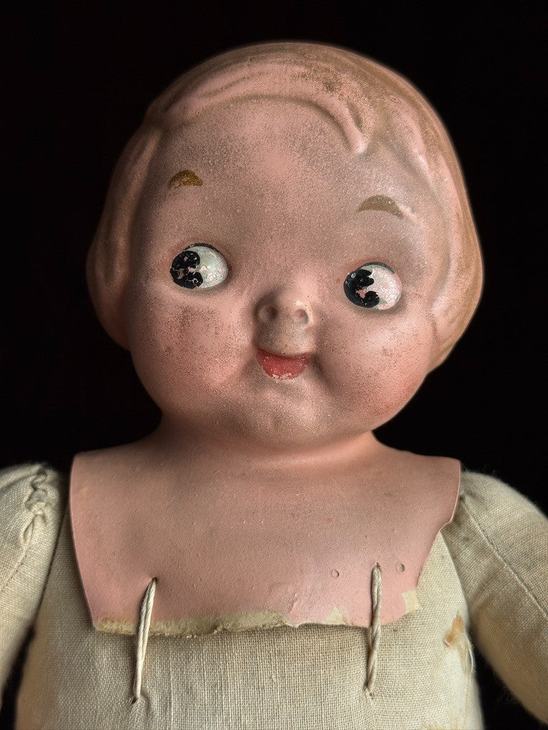 Early Original Horsman 12" Composition Cloth Campbell Kid Doll