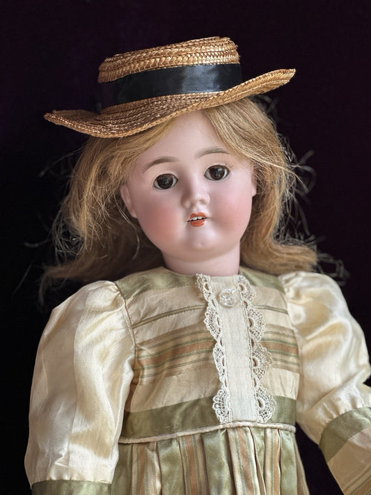Antique German 24” Hamburger & Co. Viola Bisque Head Doll