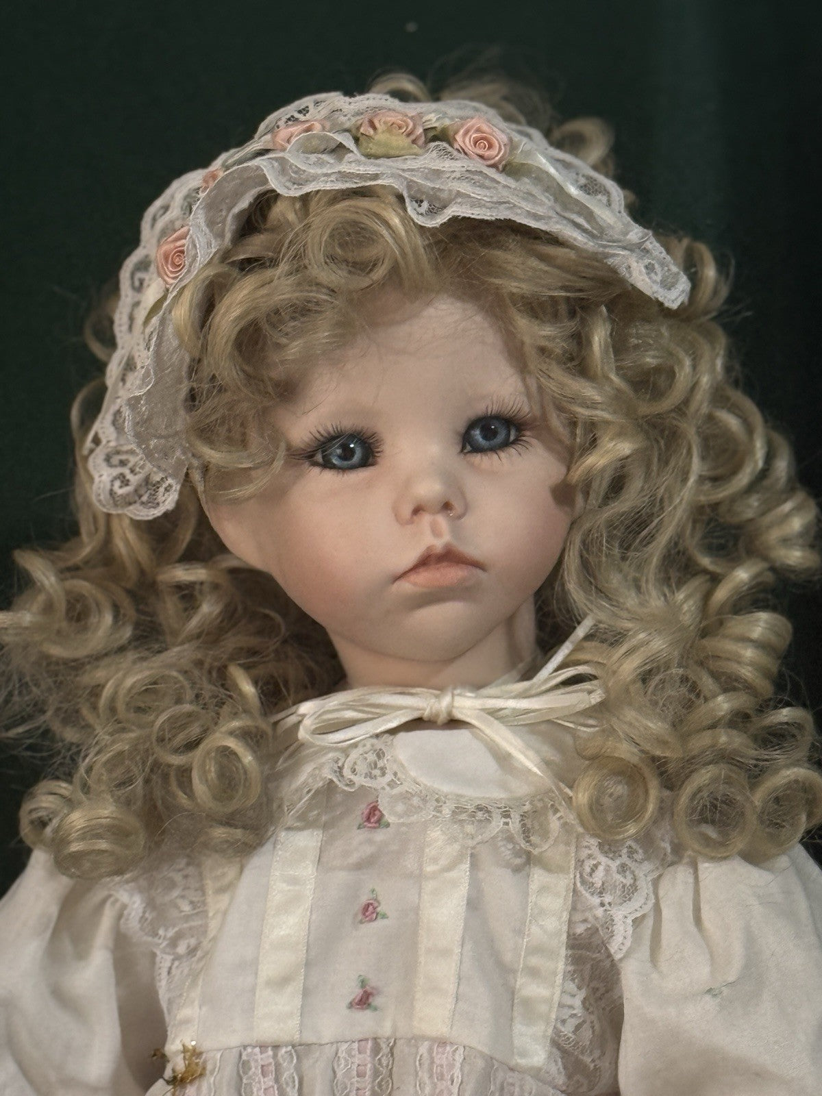 Artist Reproduction Of “Hilary” by Dianna Effner 24” Porcelain and Cloth Doll