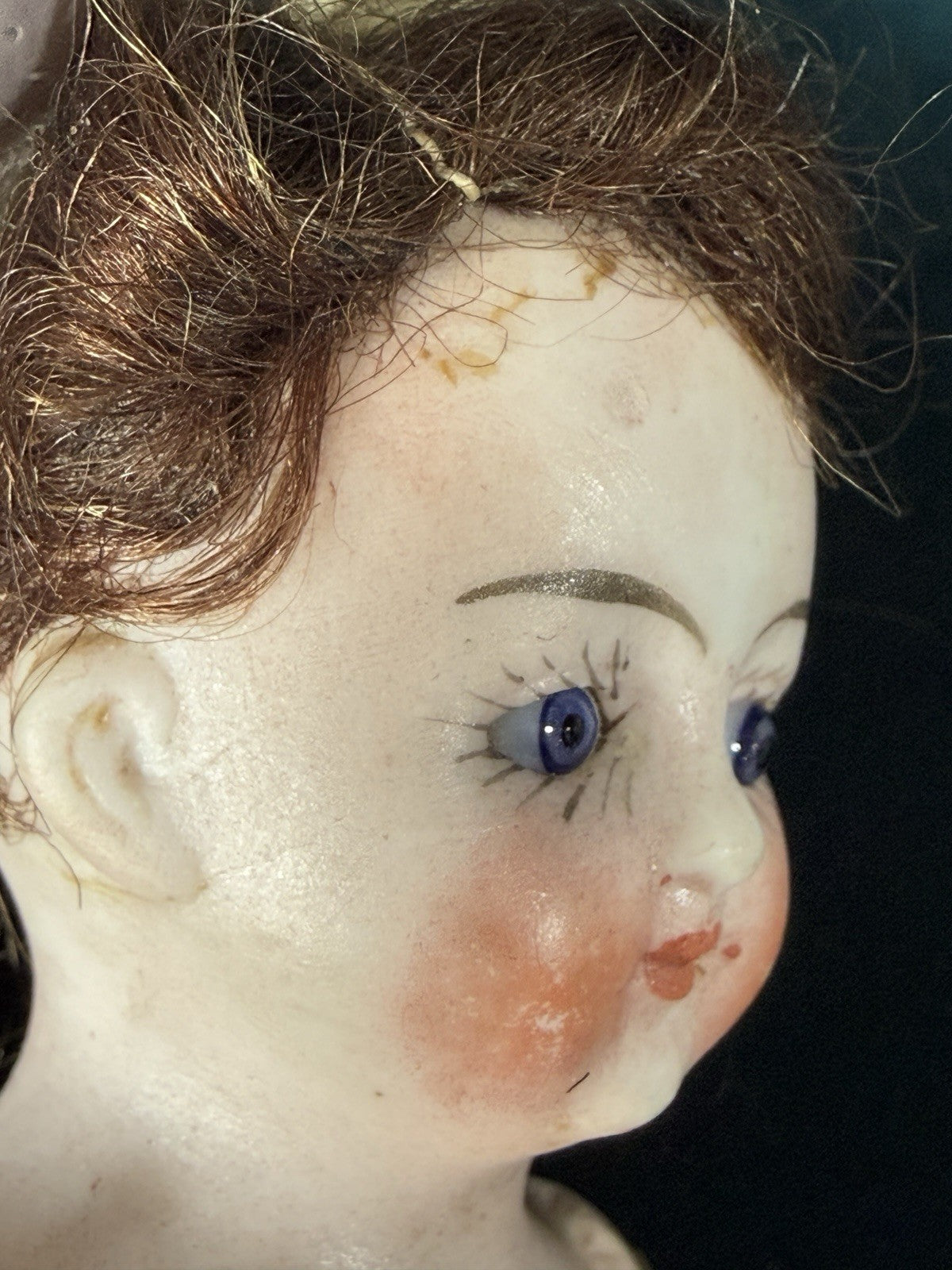 Unidentified Antique German 5” All Bisque Mignonette Dollhouse Doll Mold 5001