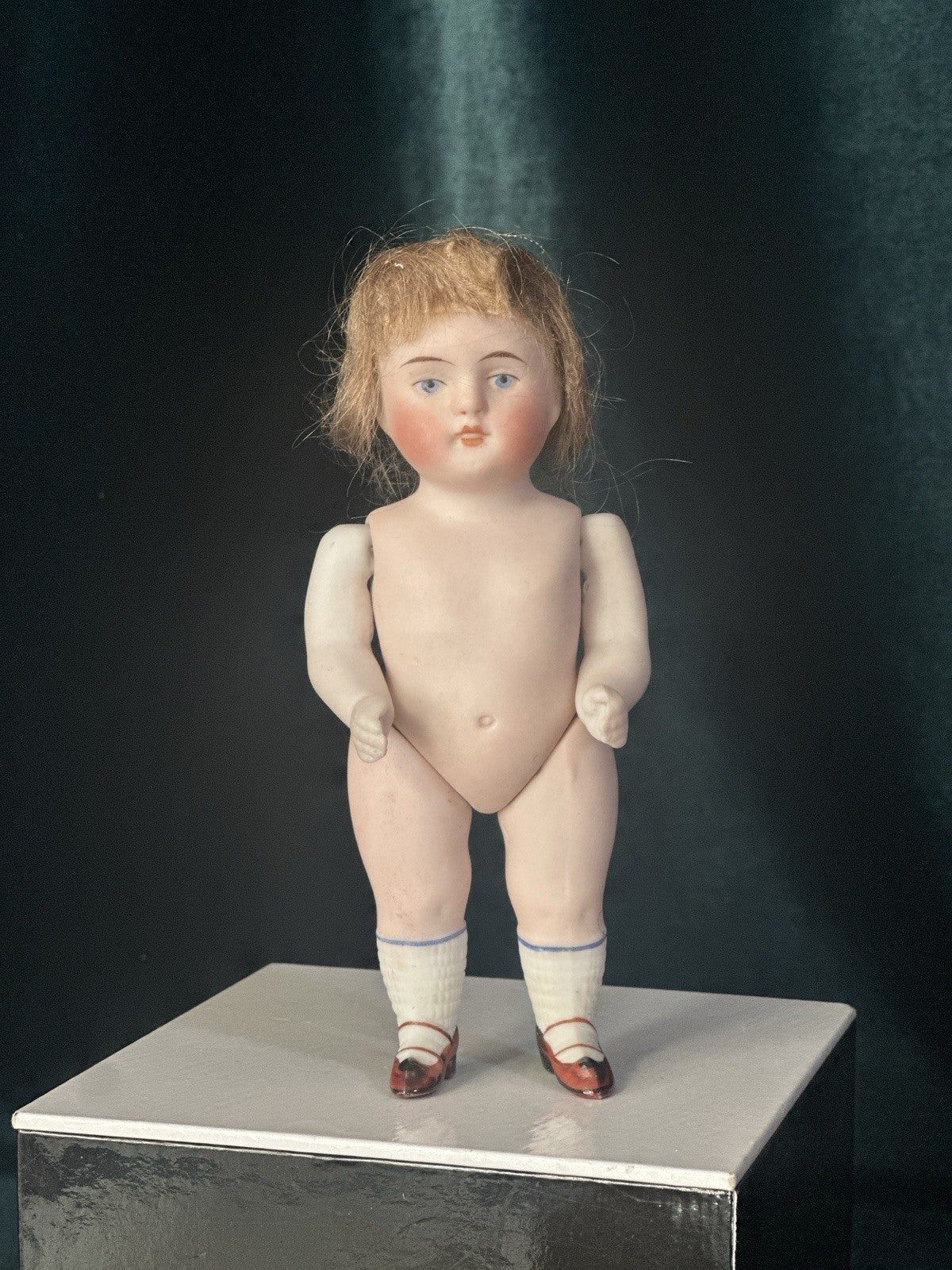 Antique German 5 1/2” Kestner All Bisque Mignonette Dollhouse Doll