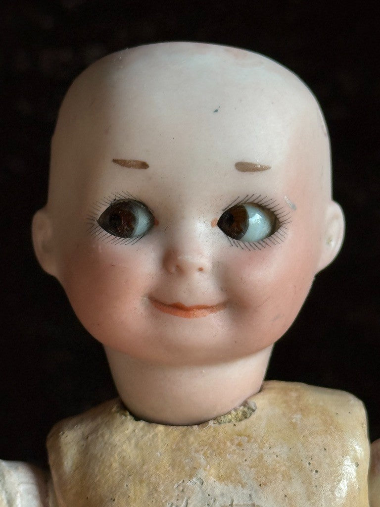 Antique German Marseille Borgfeldt 253 Googly Eyes Nobbi Kid Bisque Head Doll