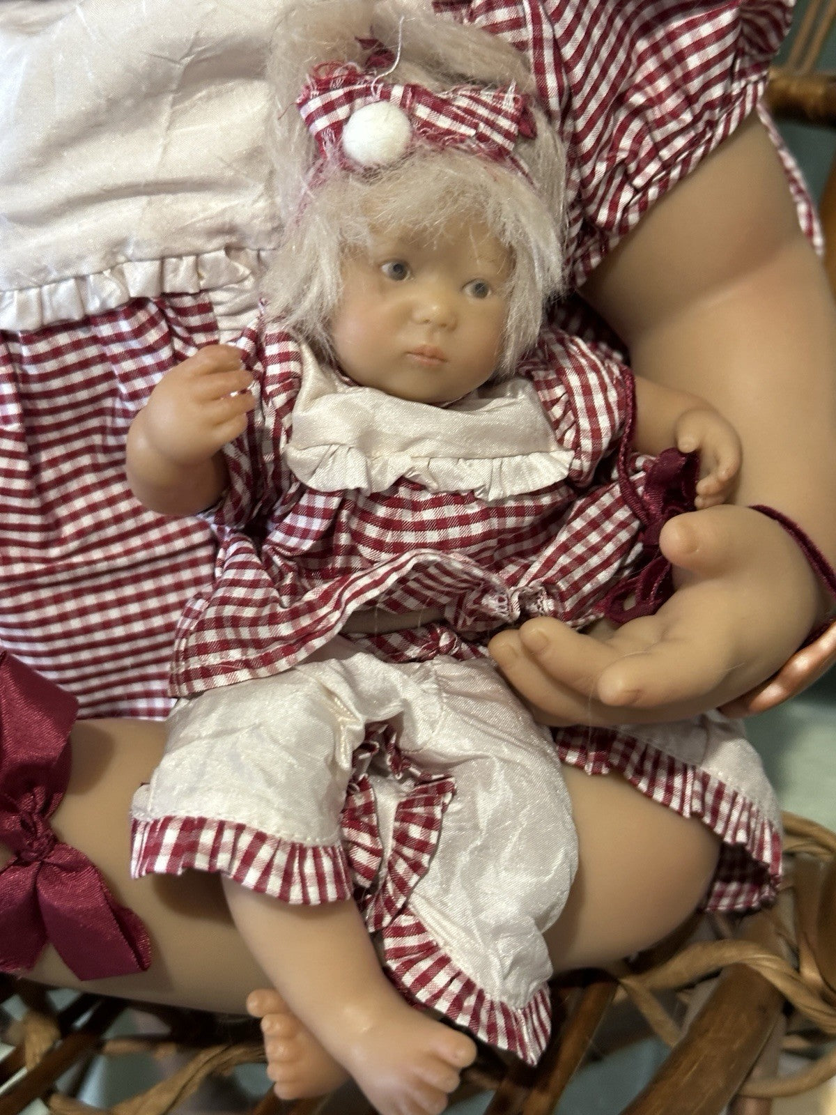 MIB German Annette Himstedt Vinyl Baby & Kleine Leischen 24” Vinyl Dolls Box/Tag