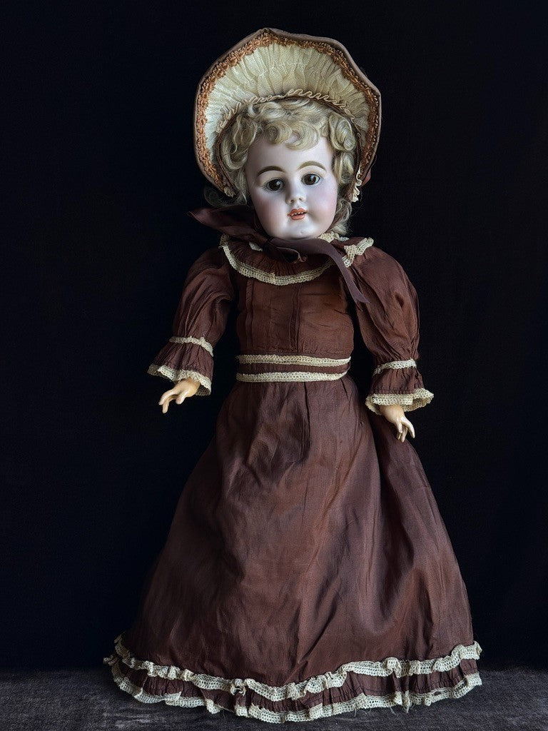 Rare Antique German 21” Kestner 156 Bisque Head Doll
