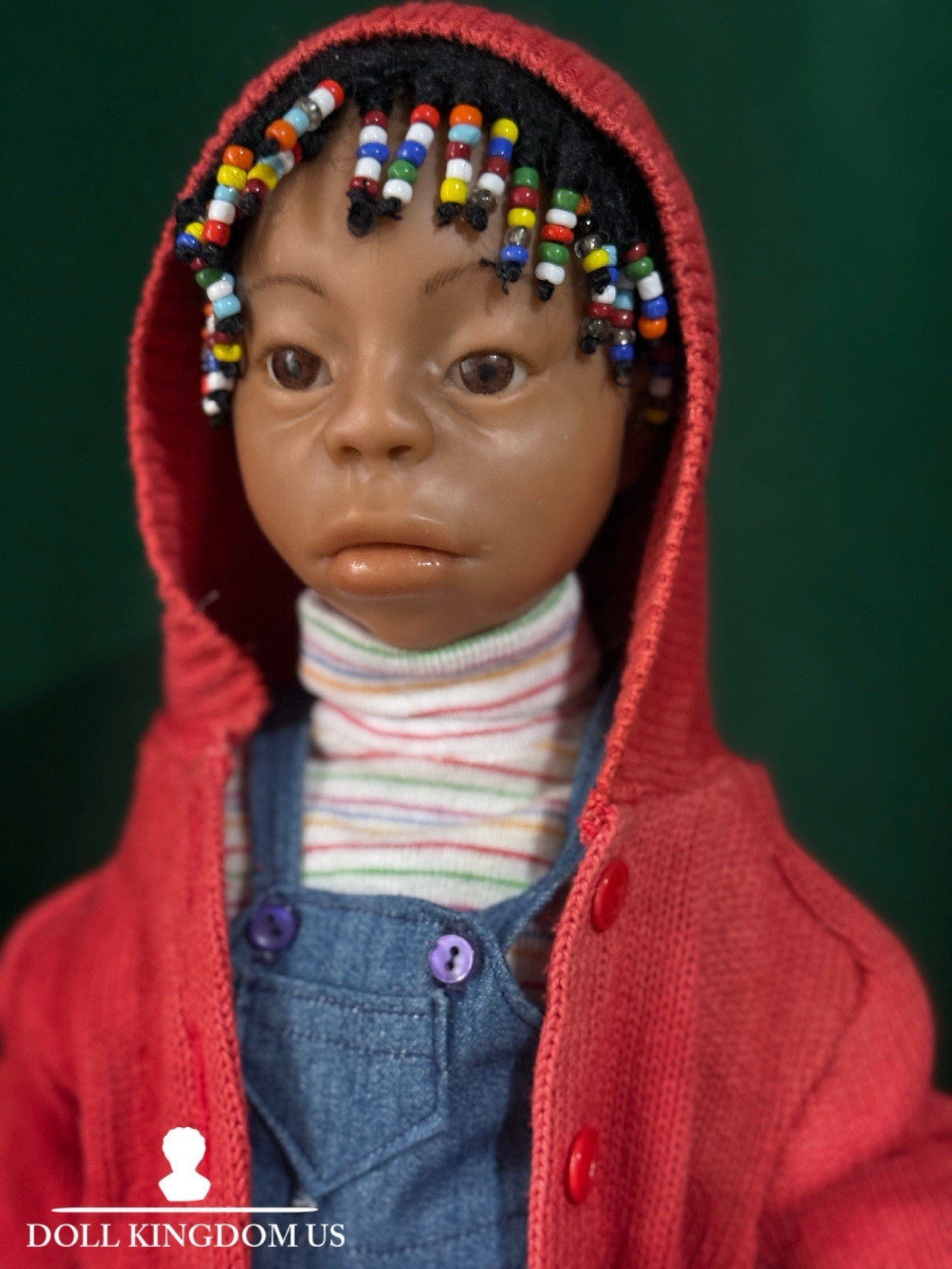 OOAK (?) Artist Carol Trobe Handmade Mixed Media 19” Doll “Cild With Jump Rope”