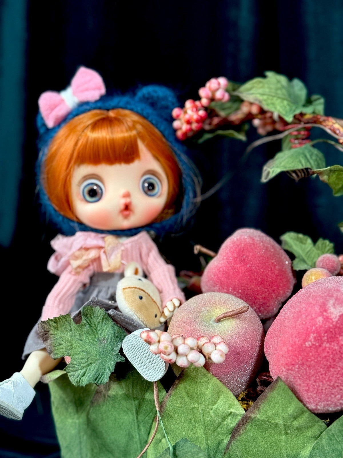 OOAK Custom Blythe 10” Artist BDJ Doll Red Hair