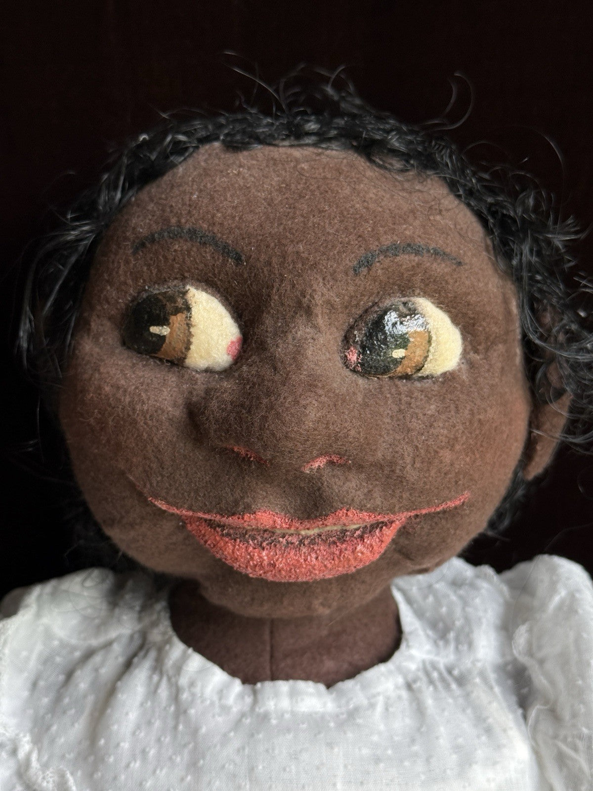 Vintage Handmade 30” Cloth Folk Doll