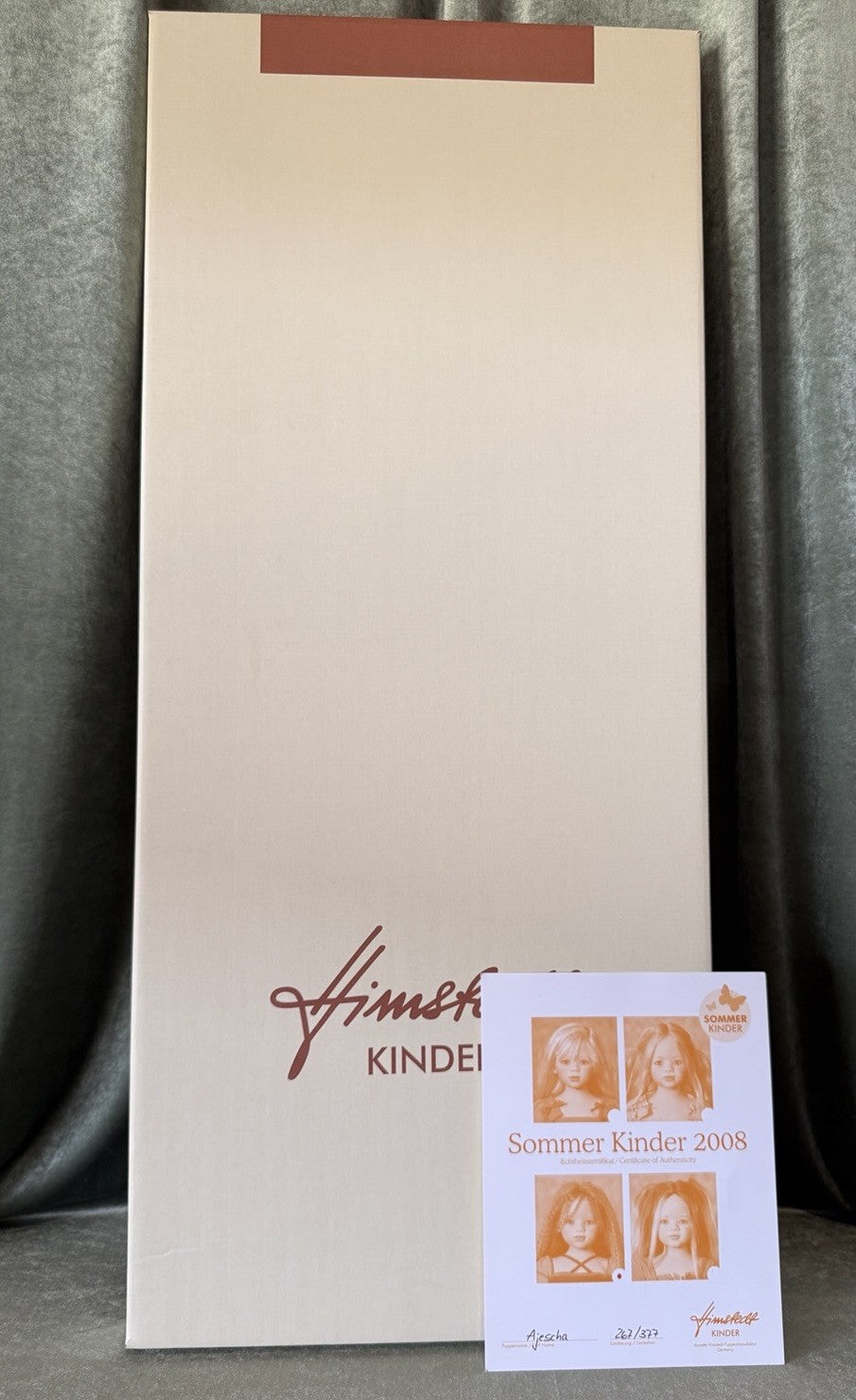 Vinyl Annette Himstedt 37” Ball Jointed Doll “Ajescha” LE 377 Box/COA