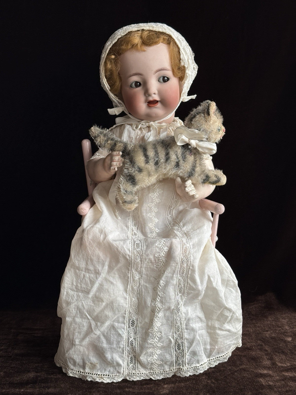 Antique German Kammer & Reinhardt Simon Halbig 126 Bisque Head Flirty Eyes Doll
