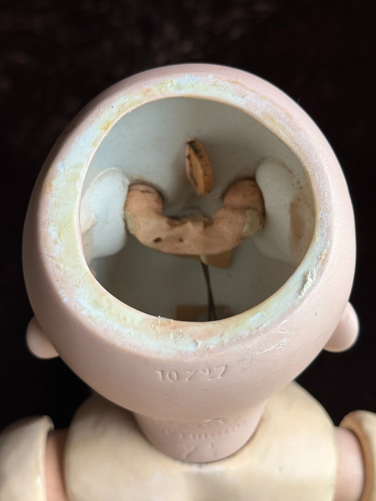 Antique German 26” Gebrüder Ohlhaver Revalo 10727 Bisque Head Lady Body Doll